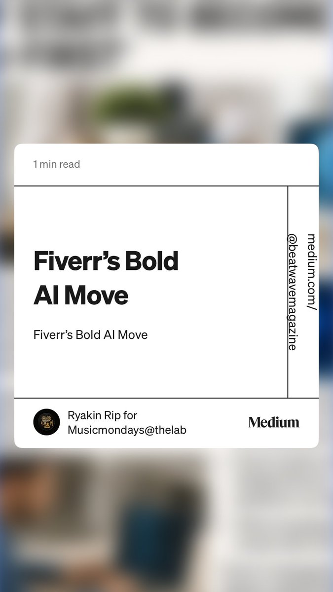 🚨 Breaking: Fiverr just laid off 30% of its workforce — 250 employees gone — as it pivots to become an “AI-first company.” medium.com/@beatwavemagaz…