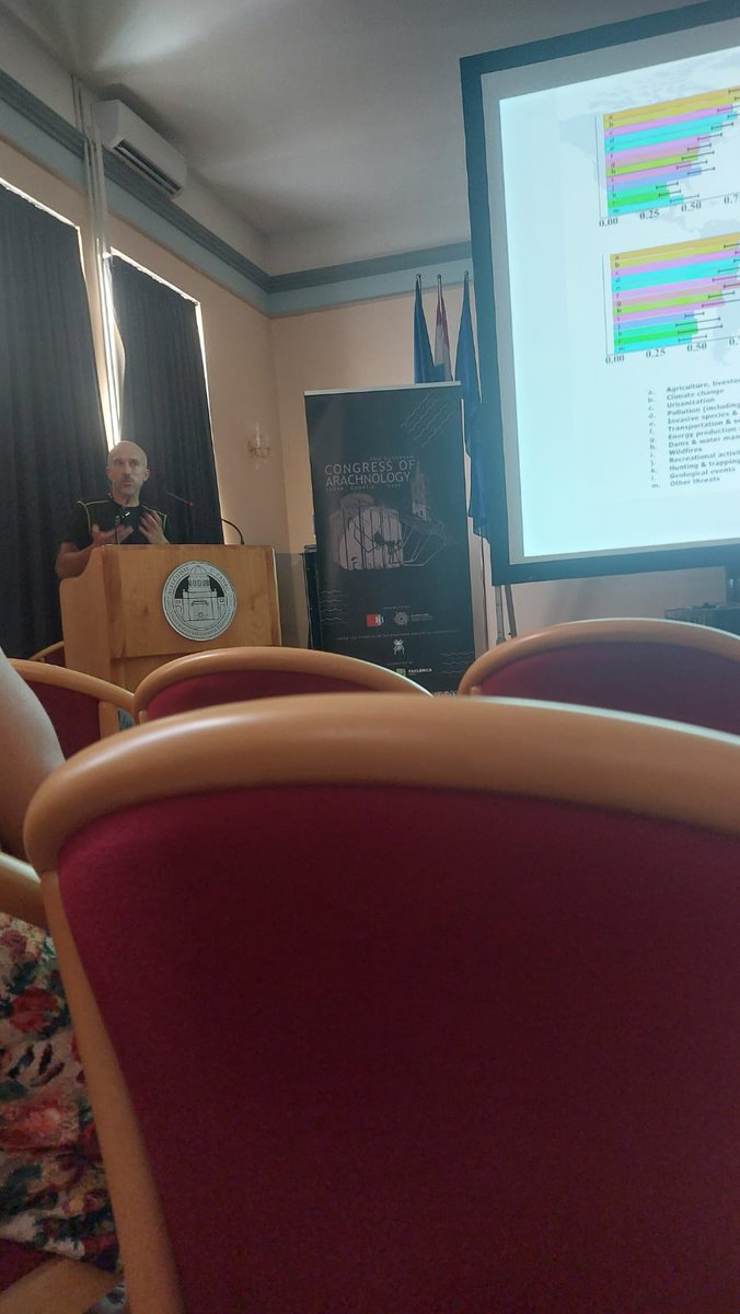 Our research @35theca2025 
🕸️<a href="/Nuria_MaciasULL/">Nuria</a> community assembly &amp; #biodiversity 
🌡️ Miguel Sousa environmental filtering &amp; #globalwarming 
🕷️ <a href="/carol_sayuri_/">Carol Fukushima</a>  pet trade &amp; #spiders
🌍 <a href="/cardosopmb/">Pedro Cardoso cardosopmb.bsky.social</a>  spider ecosystem services
 Ruth Neeßen endemic madeirean Hogna #Conservation