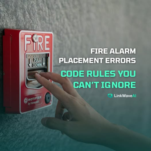 LinkWaveAI's tweet image. Fire alarm placement trips up more projects than expected.
Too high, wrong spacing, or missing a room inspectors catch it every time. Double check in design to avoid fixes later and keep projects moving
#LinkWaveAI #FireAlarm #CodeCompliance #PlanReview #AvoidRework #BuildSmarter