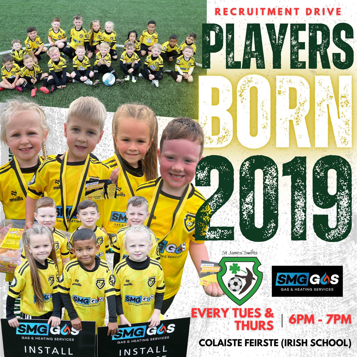 *𝗣𝗟𝗘𝗔𝗦𝗘 𝗦𝗛𝗔𝗥𝗘*

Folks we have the capacity to take on more players born 2019

We have 2x teams atm playing @ different levels in the Fonacab league 

- learn the game
- have fun
- make friends
- become part of a club

If you know anyone with a child born 2019 tag away