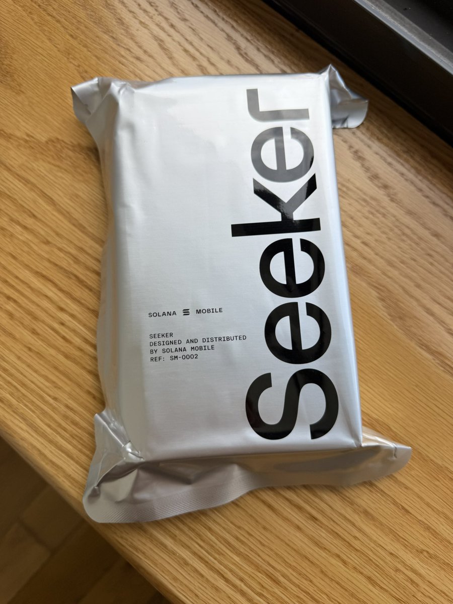 Yesterday: iPhone in my pocket
Today: the <a href="/solana/">Solana</a> ecosystem

Finally got my <a href="/solanamobile/">Seeker | Solana Mobile</a> Seeker! Wild to think a whole solana ecosystem now fits in my pocket. Excited to test out the user experience