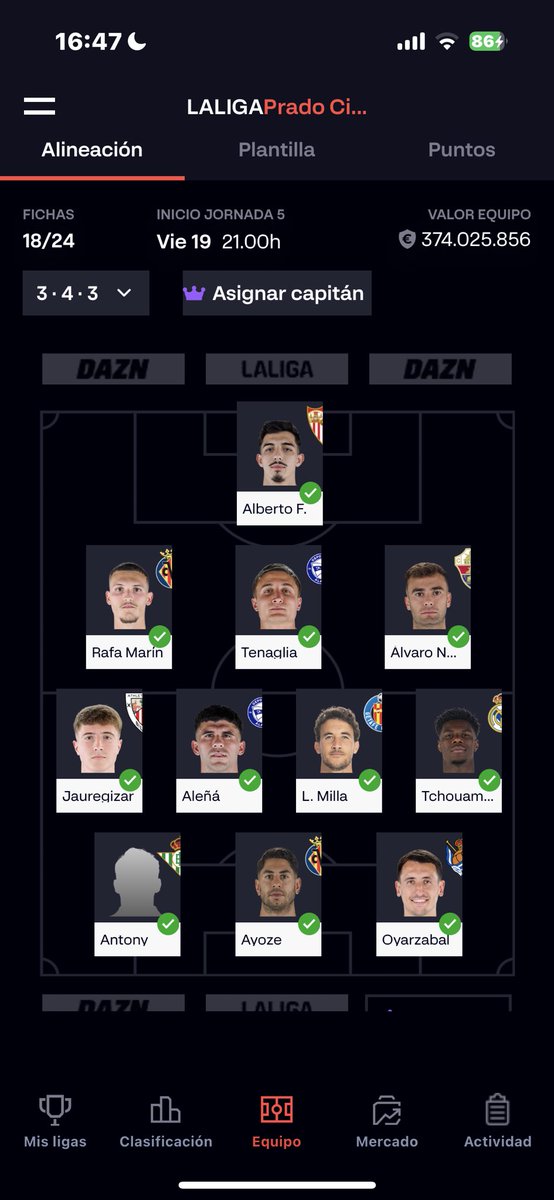 Que cambiarías amigo mío <a href="/FantasyTillo/">Tillo Fantasy</a> , el portero es obvio, estoy esperando…