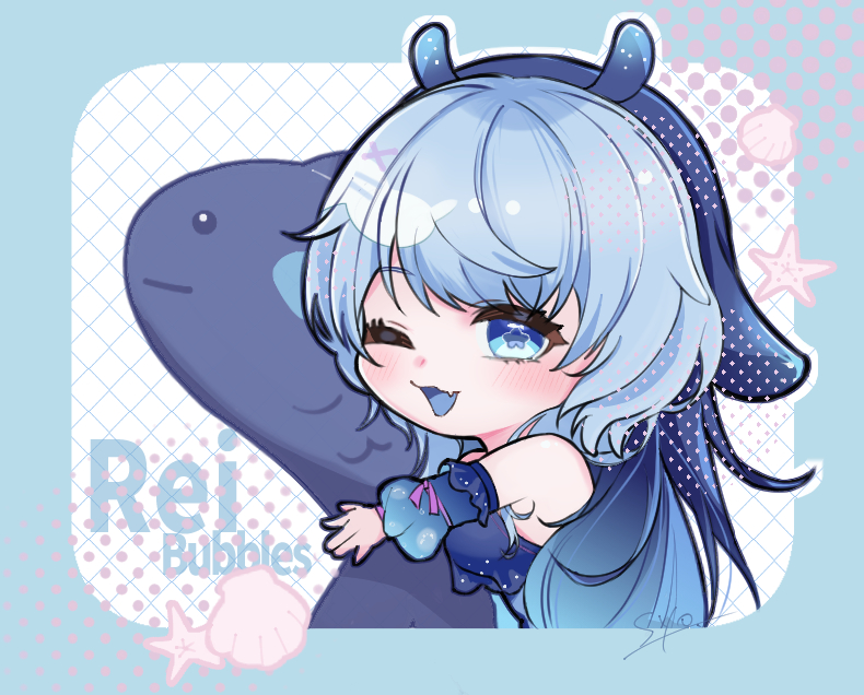 syo_illustrator's tweet image. Simply adorable!🩵 
#reibubblesart