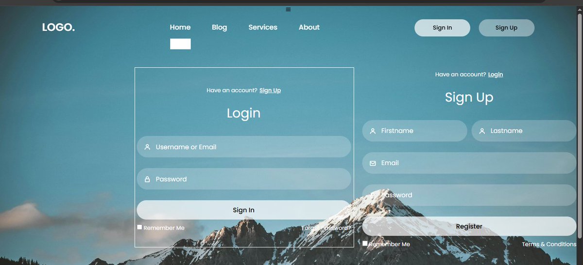 Code_withdami's tweet image. Just built a clean Login & Registration interface using HTML, CSS and a basic interaction JavaScript.Also working on my FrontEnd Skills .
Still learning and growing - I'd love your honest feedback on my beginner work👩💻