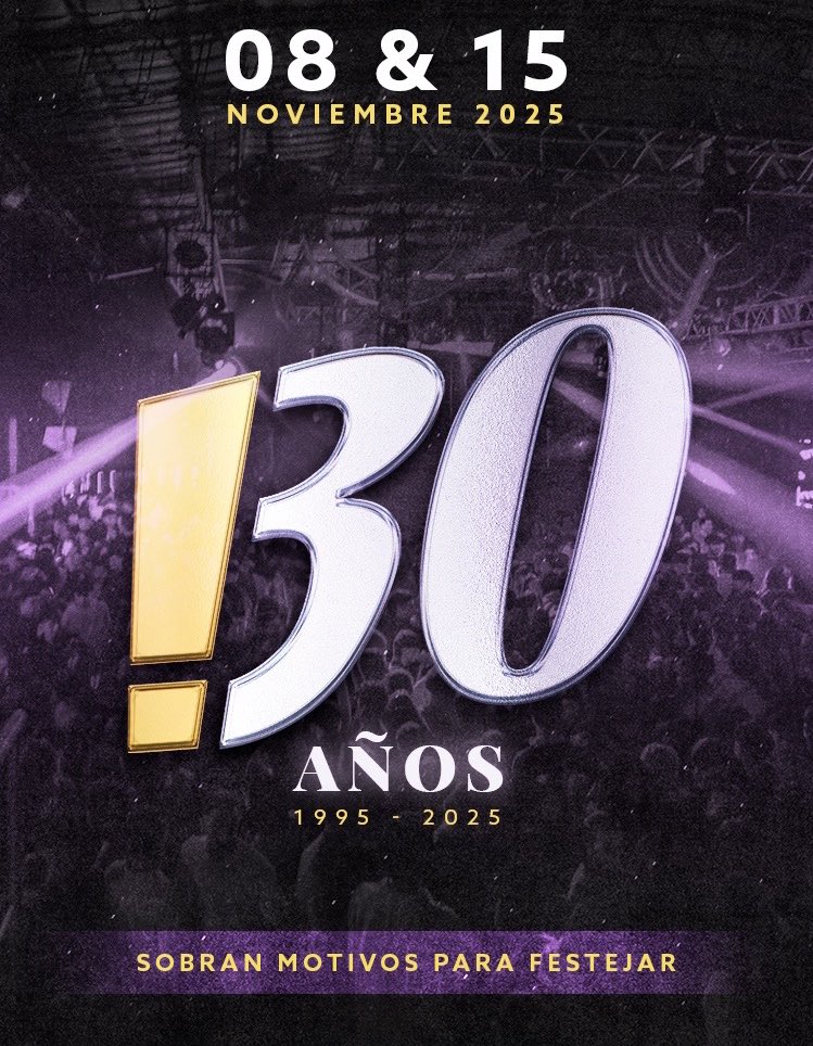 Sobran motivos para festejar🥳
8 y 15 de Noviembre
30 ANIVERSARIO

#Batachá