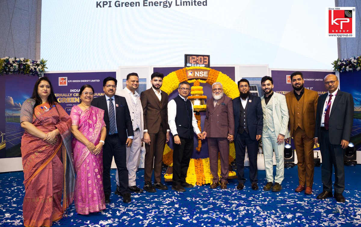 India’s renewable energy journey is entering a decisive phase, and I am humbled that KPI Green Energy is at the forefront of driving this change.

It is a proud moment for all of us at KP Group as KPI Green Energy has achieved a breakthrough with the landmark listing of India’s