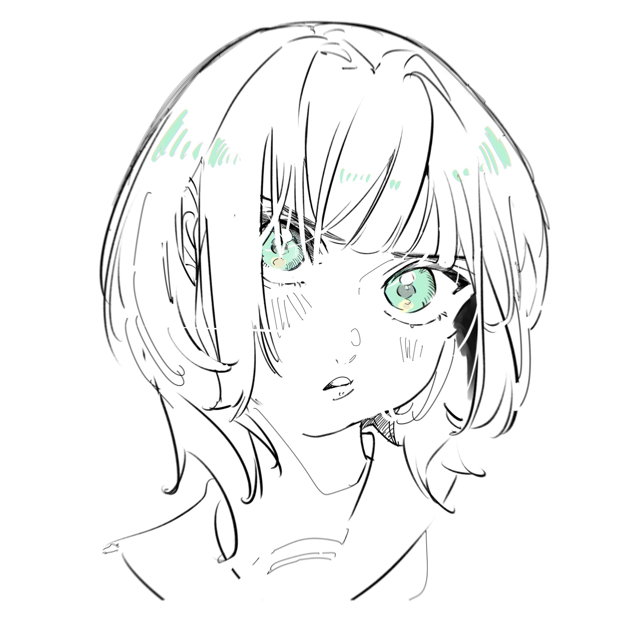 僕が10秒ぐらいで描いた絵 zx_xpr0w0 on twt | Blue anime, Cute drawings, Blue clocks