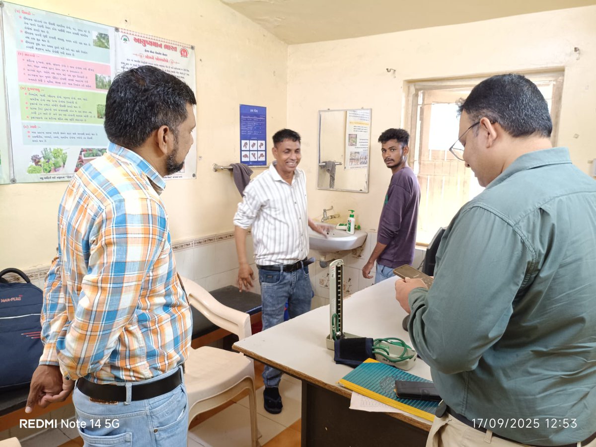 આજ રોજ EMO શ્રી સાથે જીતપૂર અને રંભોડા પ્રા.આ. કેન્દ્રનું કાયાકલ્પ એસેસમેન્ટ કરવામાં આવ્યું <a href="/DdoArvalli/">DDO Arvalli Modasa</a> <a href="/CdhoArvalli/">CDHO Arvalli</a> <a href="/IecArvalli/">SBCC Arvalli</a> <a href="/DsbccARVALLI/">DSBCC ARVALLI</a> <a href="/MoHFW_INDIA/">Ministry of Health</a> <a href="/MoHFW_GUJARAT/">Ministry of Health</a>