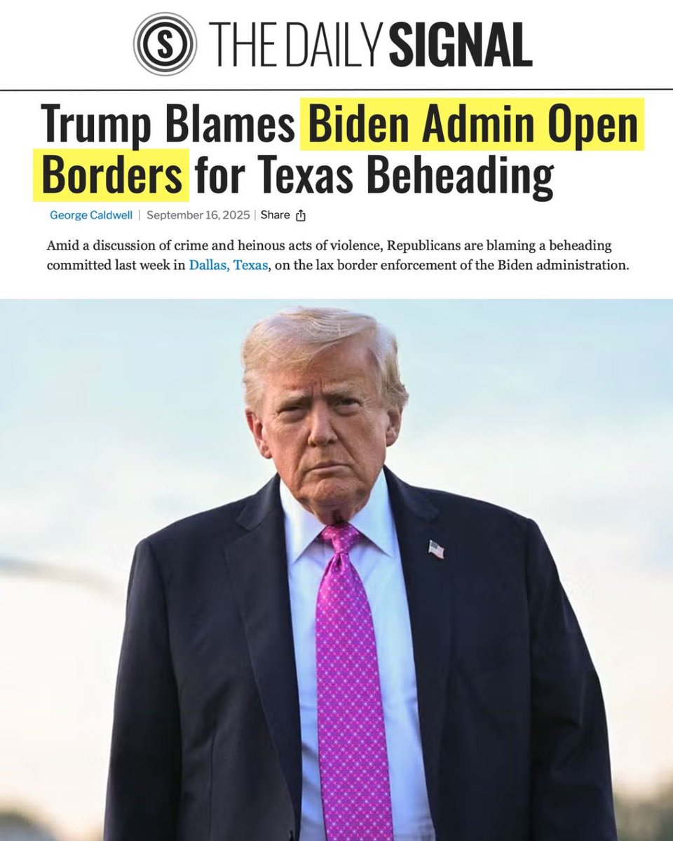 The White House (@whitehouse) on Twitter photo FACT: The monster responsible for the beheading was previously arrested for terrible crimes but was released back into America under Joe Biden.
FACT: This illegal alien should have NEVER been here.
FACT: Under <a href="/POTUS/">President Donald J. Trump</a>, these monsters will be prosecuted to the FULLEST extent. FACT: The monster responsible for the beheading was previously arrested for terrible crimes but was released back into America under Joe Biden.
FACT: This illegal alien should have NEVER been here.
FACT: Under <a href="/POTUS/">President Donald J. Trump</a>, these monsters will be prosecuted to the FULLEST extent.