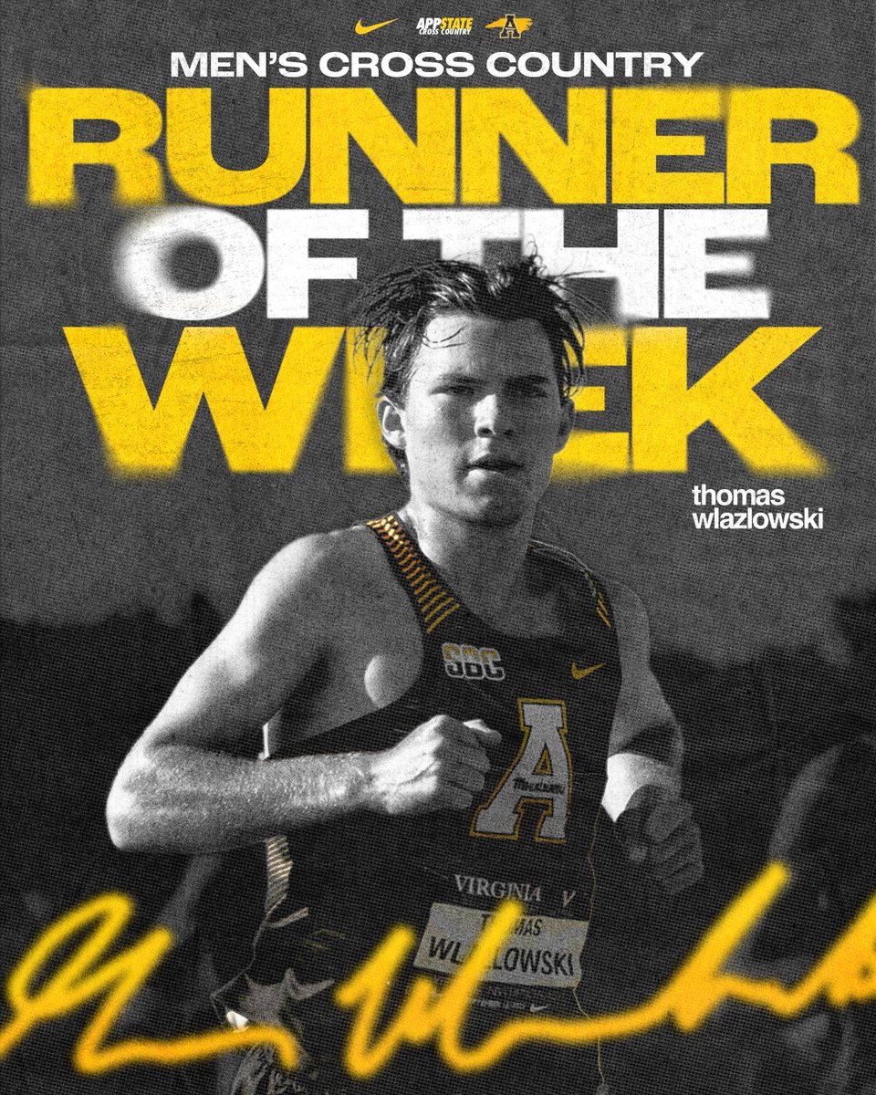 Thomas Wlazlowski is this week’s 𝙎𝙪𝙣 𝘽𝙚𝙡𝙩 𝙈𝙚𝙣’𝙨 𝘾𝙧𝙤𝙨𝙨 𝘾𝙤𝙪𝙣𝙩𝙧𝙮 𝙍𝙪𝙣𝙣𝙚𝙧 𝙤𝙛 𝙩𝙝𝙚 𝙒𝙚𝙚𝙠! ☀️😎

🗞️: appstatesports.com/news/2025/9/17…

#GoApp