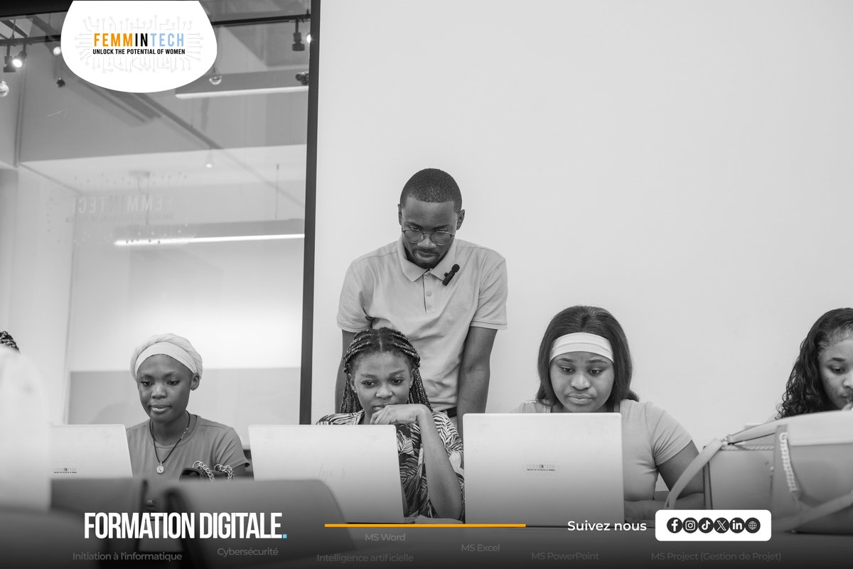 Femmintech_'s tweet image. Plongées au cœur du numérique, les participantes continuent de briller par leur détermination et leur soif d’apprendre.
Chaque session un pas de plus vers l’autonomie digitale. 📷📷
On avance, ensemble. 📷
#FemminTech #FormationDigitale
#AutonomisationDesFemmes #LeadershipFéminin