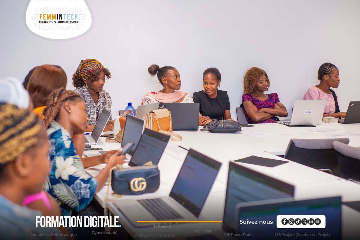 Femmintech_'s tweet image. Plongées au cœur du numérique, les participantes continuent de briller par leur détermination et leur soif d’apprendre.
Chaque session un pas de plus vers l’autonomie digitale. 📷📷
On avance, ensemble. 📷
#FemminTech #FormationDigitale
#AutonomisationDesFemmes #LeadershipFéminin