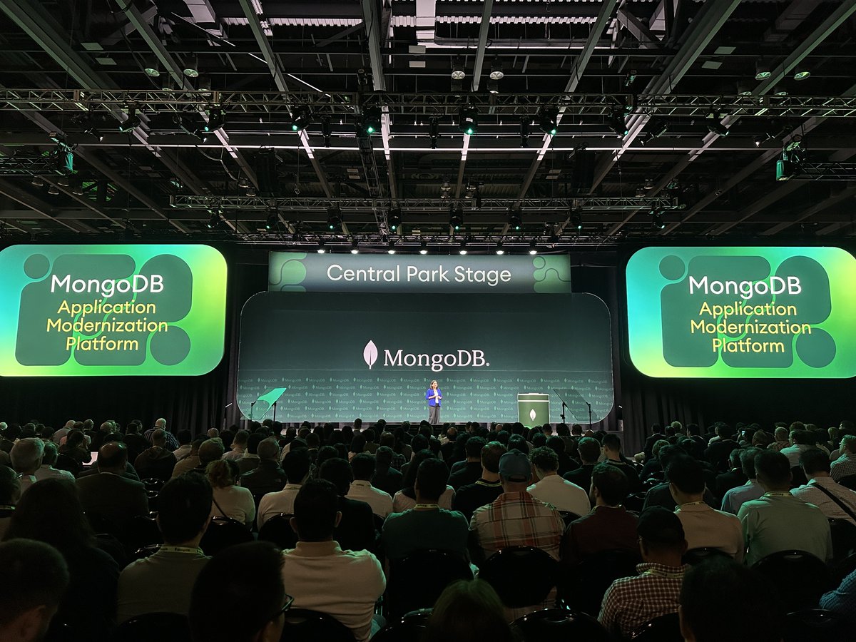 MongoDB's tweet image. Today at #MongoDBlocal NYC, we introduced breakthrough new products and programs that make it easier to build AI-powered applications and modernize legacy systems on MongoDB.