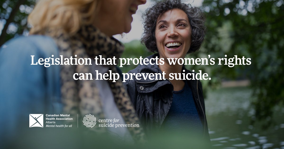 Restricted access to abortion and reproductive healthcare has been linked to increased suicide rates in women of reproductive age. Governments can ensure that legislation is put in place to protect women’s rights, such as access to reproductive healthcare. suicideinfo.ca/local_resource…