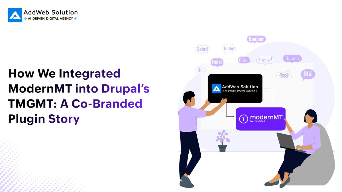 AddWebSolution's tweet image. Your Drupal site can now speak every language 🗣️✨
Thanks to our new TMGMT + ModernMT integration, translations just got smarter.
Read more 👉 addwebsolution.com/blog/drupal-tm…
#Drupal #ModernMT #AI #GlobalGrowth