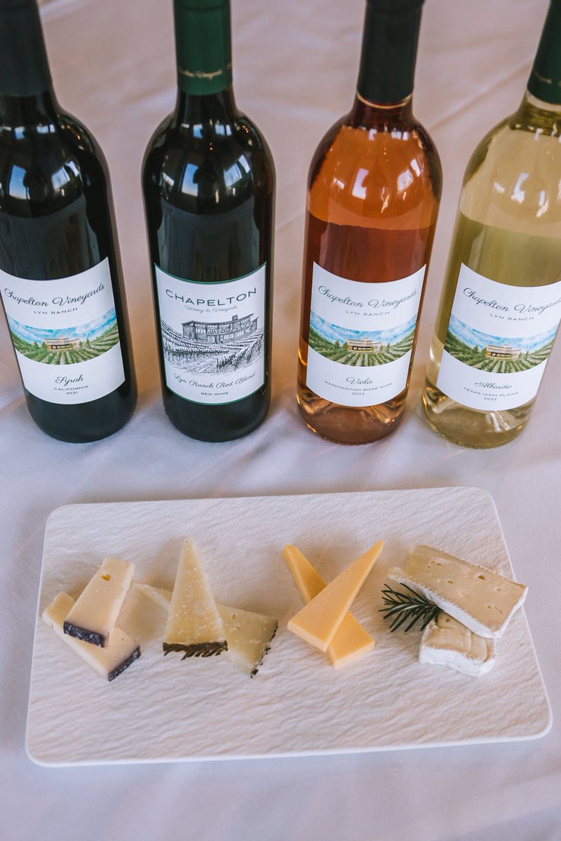 Elevate your taste buds at Chapelton Vineyards ✨ Add on a perfectly curated cheese pairing to your experience featuring 4 artisan cheeses paired with your choice of our Signature or CV Premium tasting packages. 🧀🍷

Book your reservation today - chapeltonvineyards.com