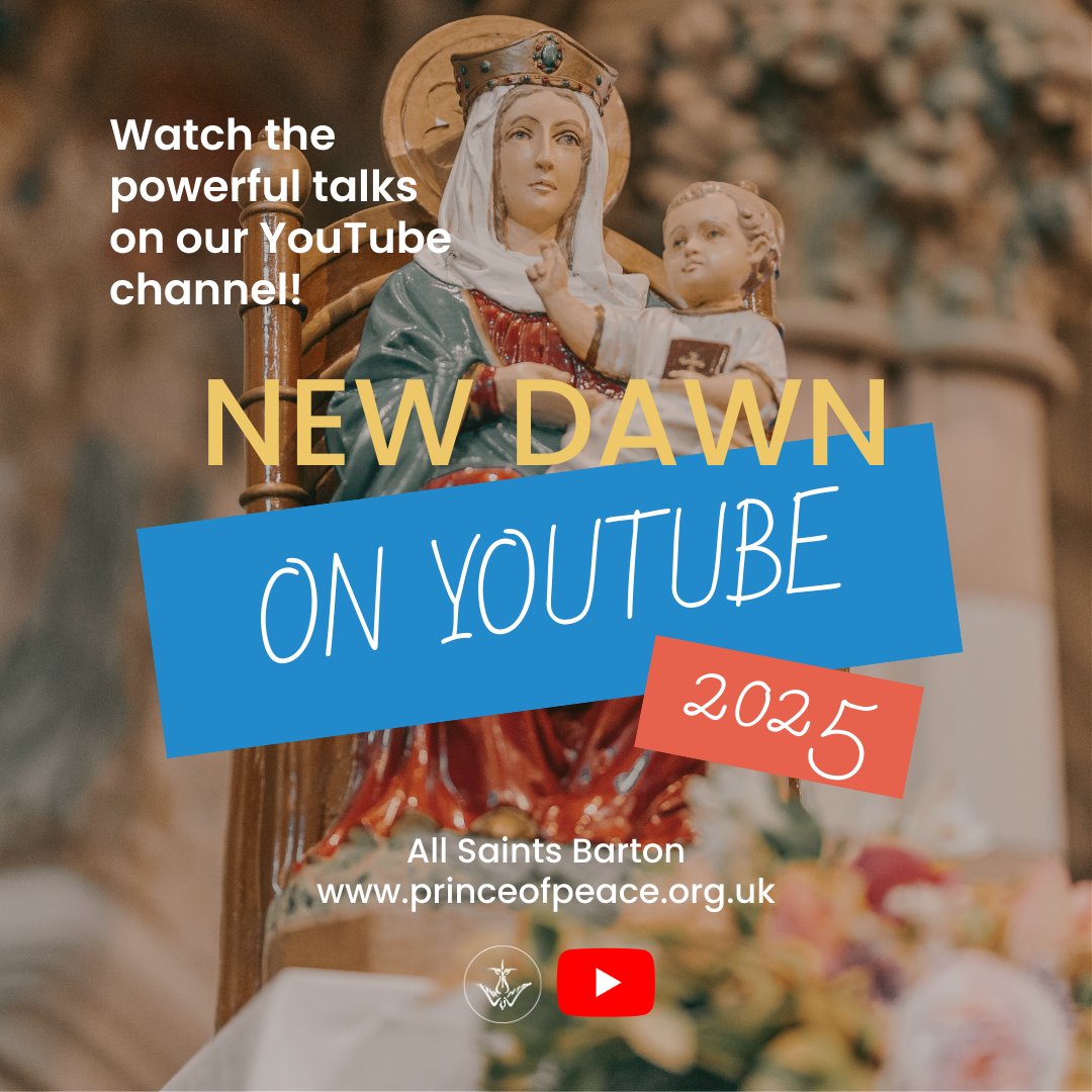 We’re excited to announce that the keynote talks and homilies from New Dawn 2025 are now available on our YouTube channel! Relive the powerful moments and be encouraged again by our incredible speakers, whose witness was both uplifting and deeply moving - youtube.com/@princeofpeace…