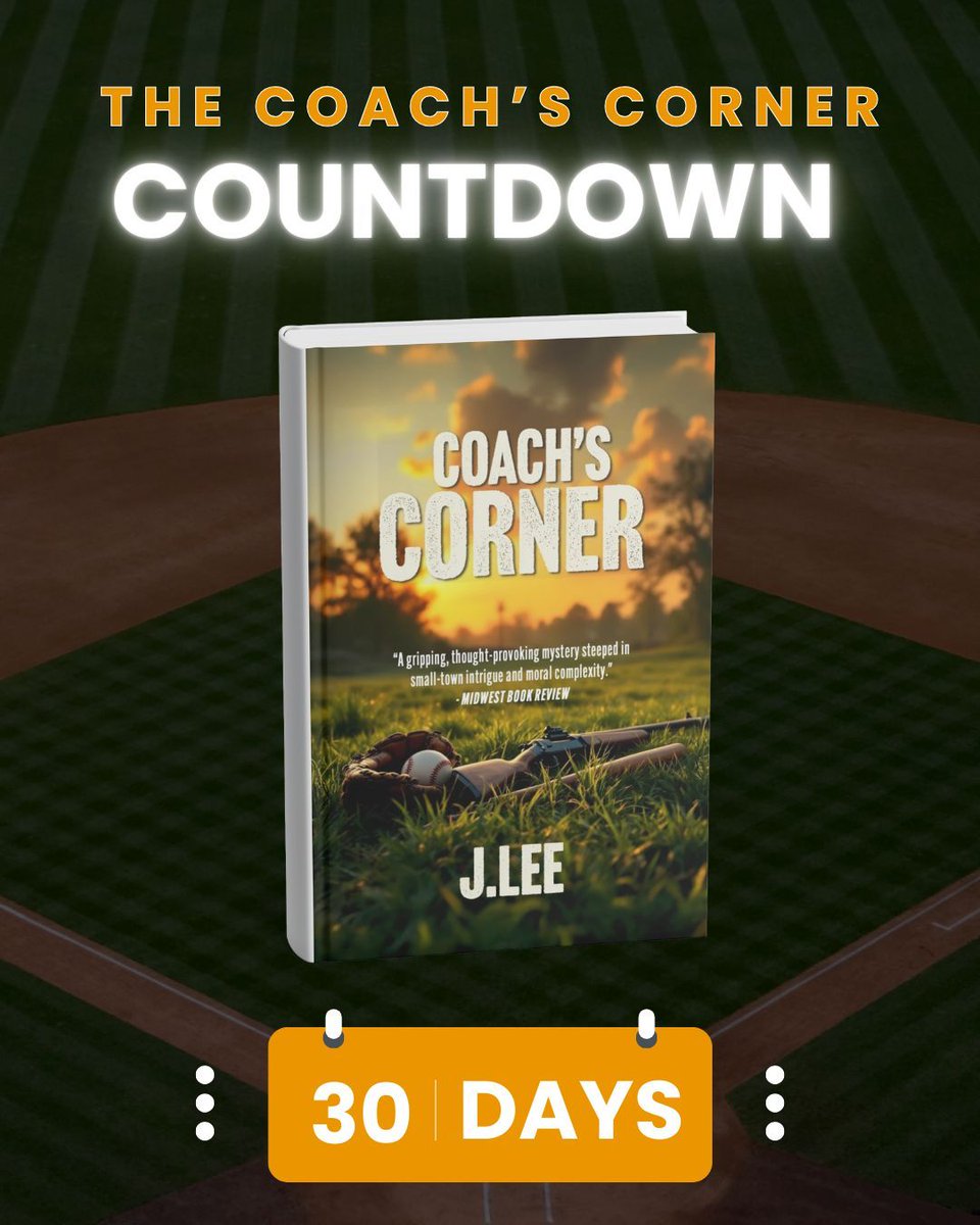 JLeeauthor's tweet photo. Coach’s Corner launches in less than 30 days

This story is personal to me,  it’s about loyalty, friendship, and what happens when doing the right thing puts you in the line of fire. 

📖 Pre-order today and be part of the journey from day one: https://t.co/hLgYdLNEJa https://t.co/BlOQP6QYeX