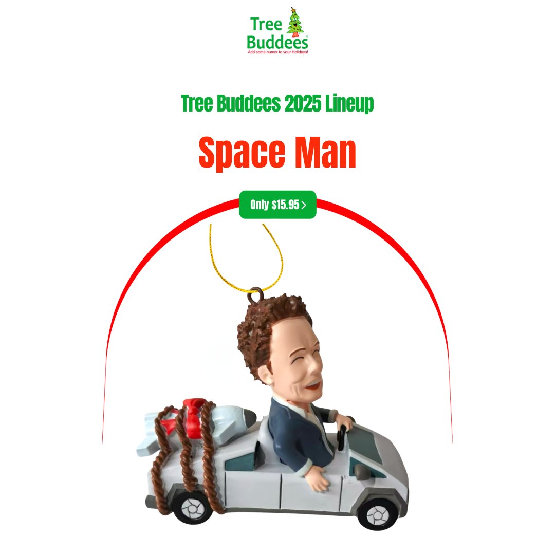 TreeBuddees's tweet image. Next stop: the North Pole… via Mars.
#SpaceManOrnament #TreeBuddees