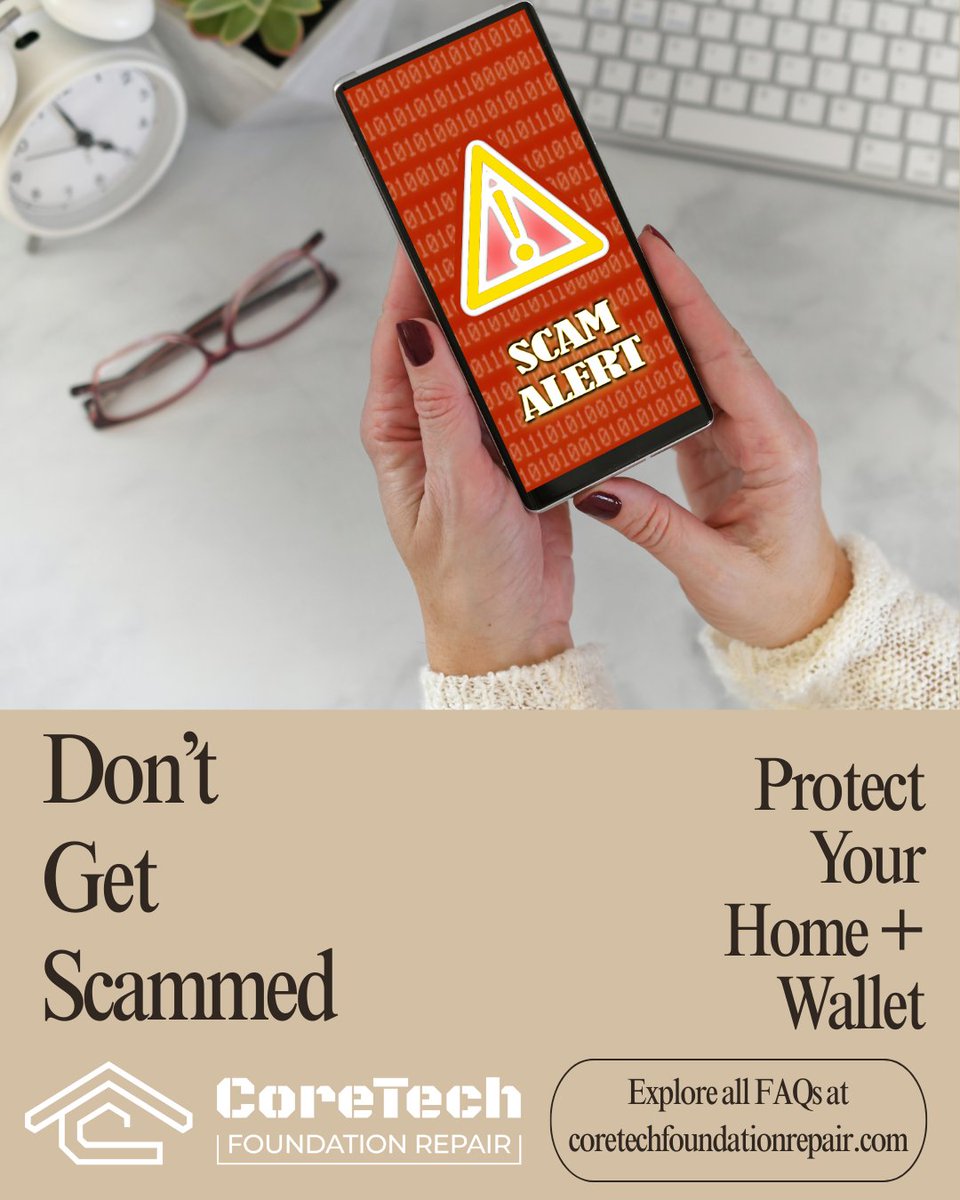 CoreTechFRHTX's tweet image. Shady contractors = costly mistakes 😬. From inflated estimates to hidden fees, it’s easy to get burned. Our latest FAQ shows you how to spot and protect your home + wallet before signing anything.
📚 Read more: zurl.co/96vVX
#StructuralRepair #HomeSafetyTips