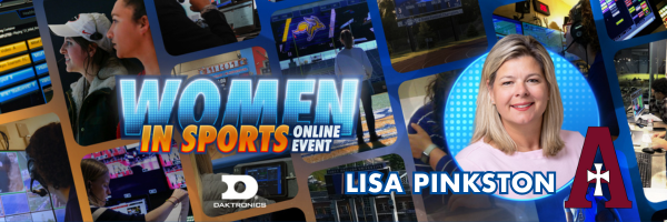 Daktronics's tweet photo. News: Daktronics Women in Sports Online Event Returns in October. Lisa Pinkston joins the event to share experiences as Athletic Director for Assumption High School. https://t.co/t96J2A8S57 #DakPro #DakCollege #DakSchools https://t.co/qL3xamt0Ss