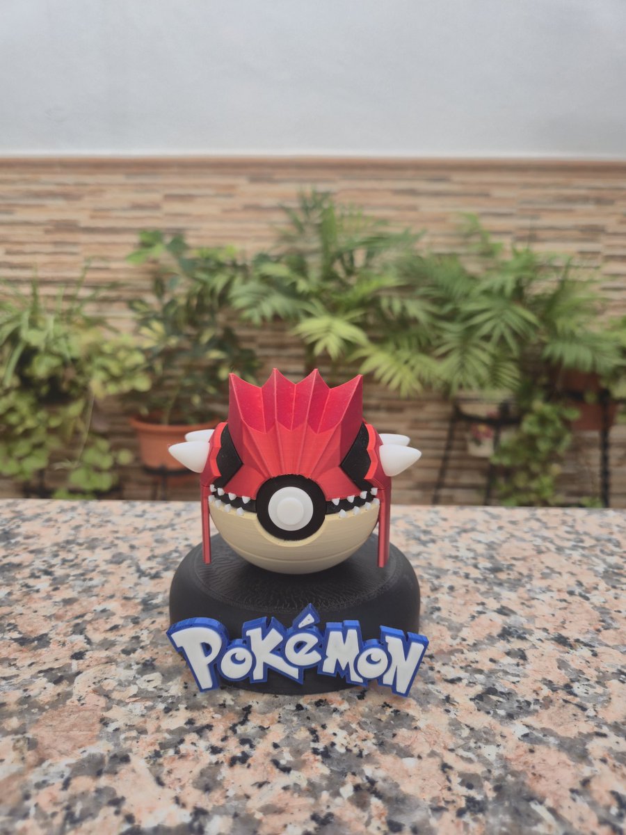 a3dexprint's tweet photo. Pokeball Groudon impresa en 3D. 💥 

¿Eres fan de Pokemon? Obten estás Pokeball personalizadas para decorar tu estanterías o zona gamer. 🕹🔝
🔹Perfectas para coleccionistas y fans de la saga

📩 Pregunta sin compromiso

#Pokemon #Groudon https://t.co/pYFO5UI4Bb