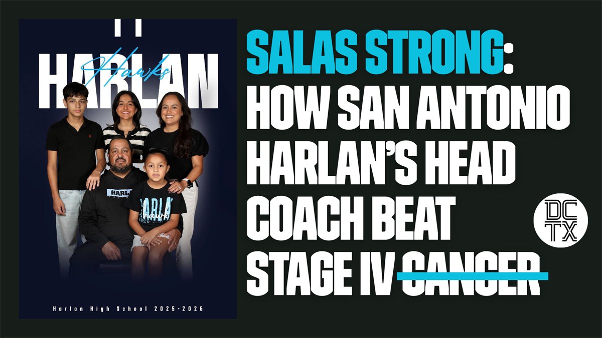 A story on how - and why - San Antonio Harlan coach Eddie Salas beat Stage IV non-Hodgkin’s lymphoma.

“I don’t think Jesus is going to ask me about all my wins. But, certainly, He’s going to ask me about all the lives I helped transform.

texasfootball.com/article/2025/0…