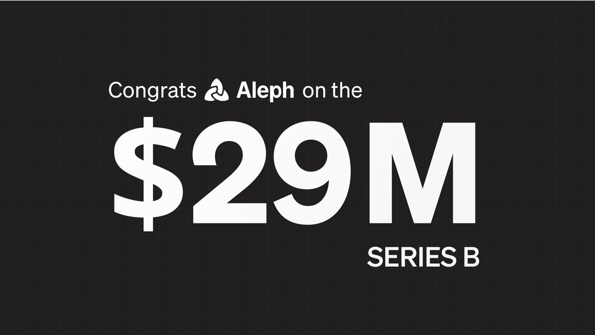 Big congrats to our partners at <a href="/getaleph/">Aleph</a> on their $29M Series B!

We’ve seen firsthand how their AI-native FP&amp;A platform is reshaping finance teams — making them faster, smarter &amp; more confident. Proud to cheer them on as they build the future!