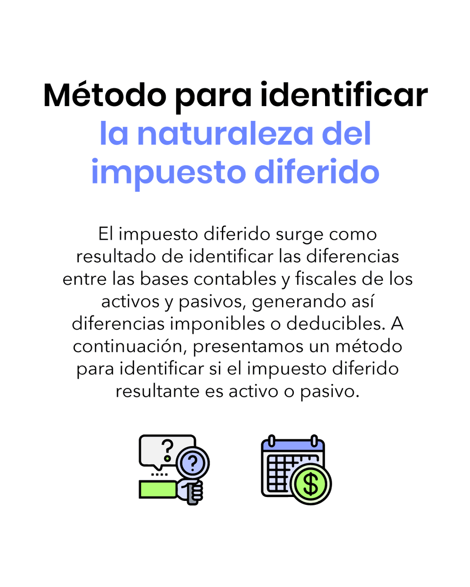 actualicese's tweet photo. #Infografía |🚨Las normas fiscales no aceptan estimaciones contables, como el valor razonable o el deterioro de activos, hasta el momento en que se realizan🔻Esto ocasiona que se generen diferencias entre bases contables y fiscales de activos y pasivos 👉 https://t.co/eD36651FyQ https://t.co/xe3L5KvdHn