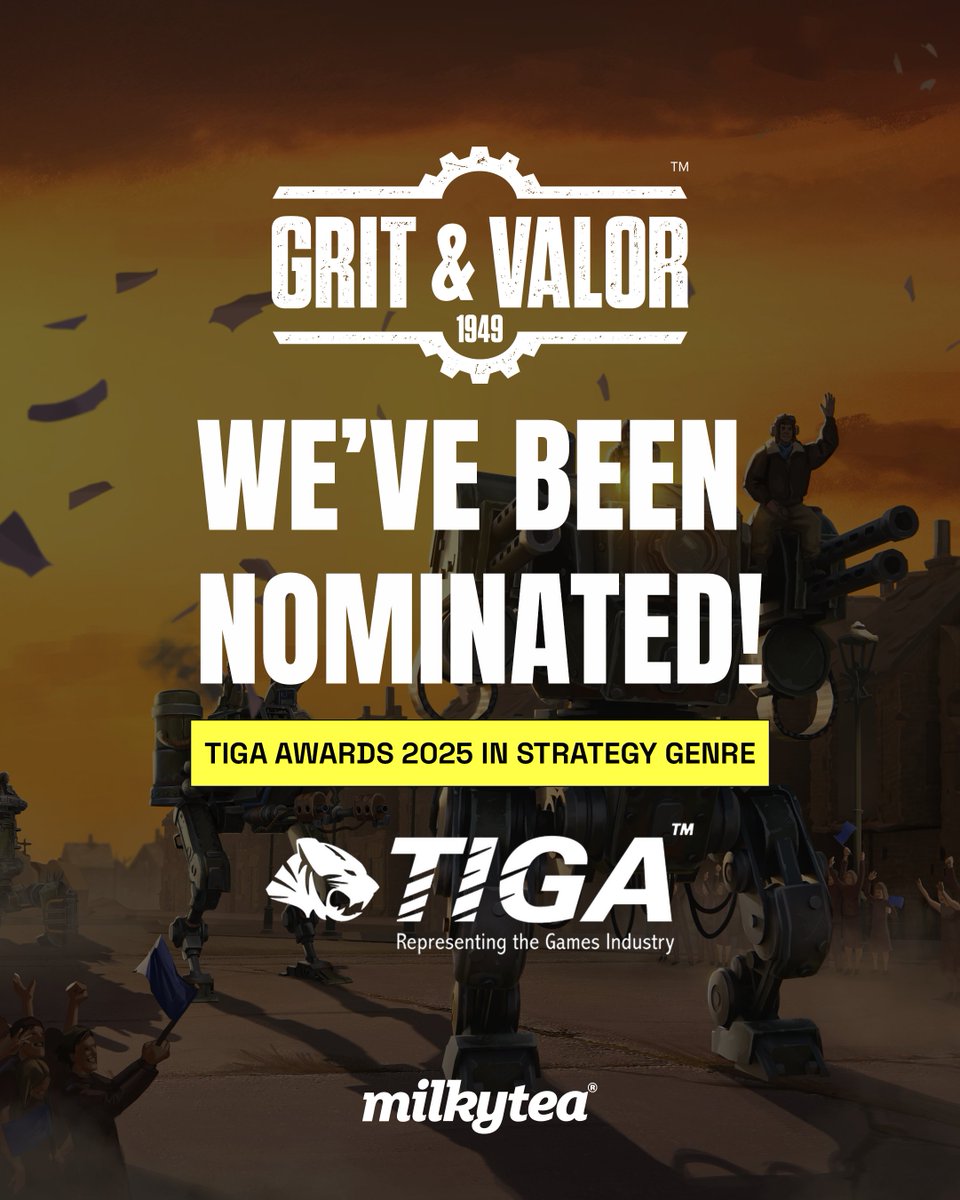 We’re excited and grateful to be nominated for a TIGA Games Industry Awards in the Strategy genre! ✨
Huge thanks to everyone who’s supported our journey. This means a lot to our team!
Let’s keep making seriously playful games #tigagamesawards #milkyteastudios #milkyteagames