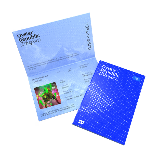 FxGmc's tweet photo. 🎉 Proud to officially join the Oyster Republic family! Passport NFT minted and ready for this journey 🦪✨ #OysterRepublic https://t.co/FydHDRoOPM