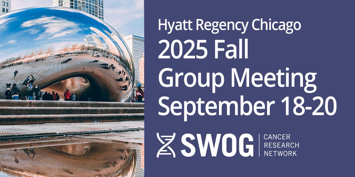 SWOG's tweet image. SWOG members headed to Chicago for #SWOGonc fall mtg, Sep 18-20! Kickoffs for S2427 BRIGHT &amp;amp; Triple Switch, talks on ⬆️ enrollment of older &amp;amp; rural patients, plenary reflecting on progress in public-powered #CancerResearch, #NCORP trials wkshp, much more!
swog.org/news-events/sw…
