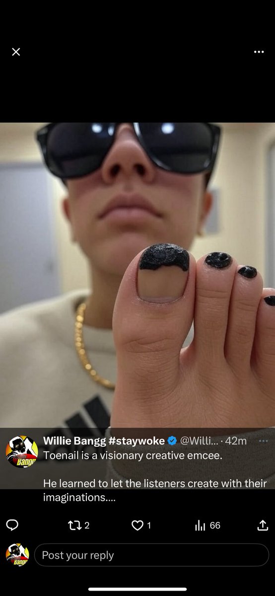 These hoes got a foot fetish, for Toes /
Imma step ahead of haters /
Everybody know

Yung ToeNail$ bars