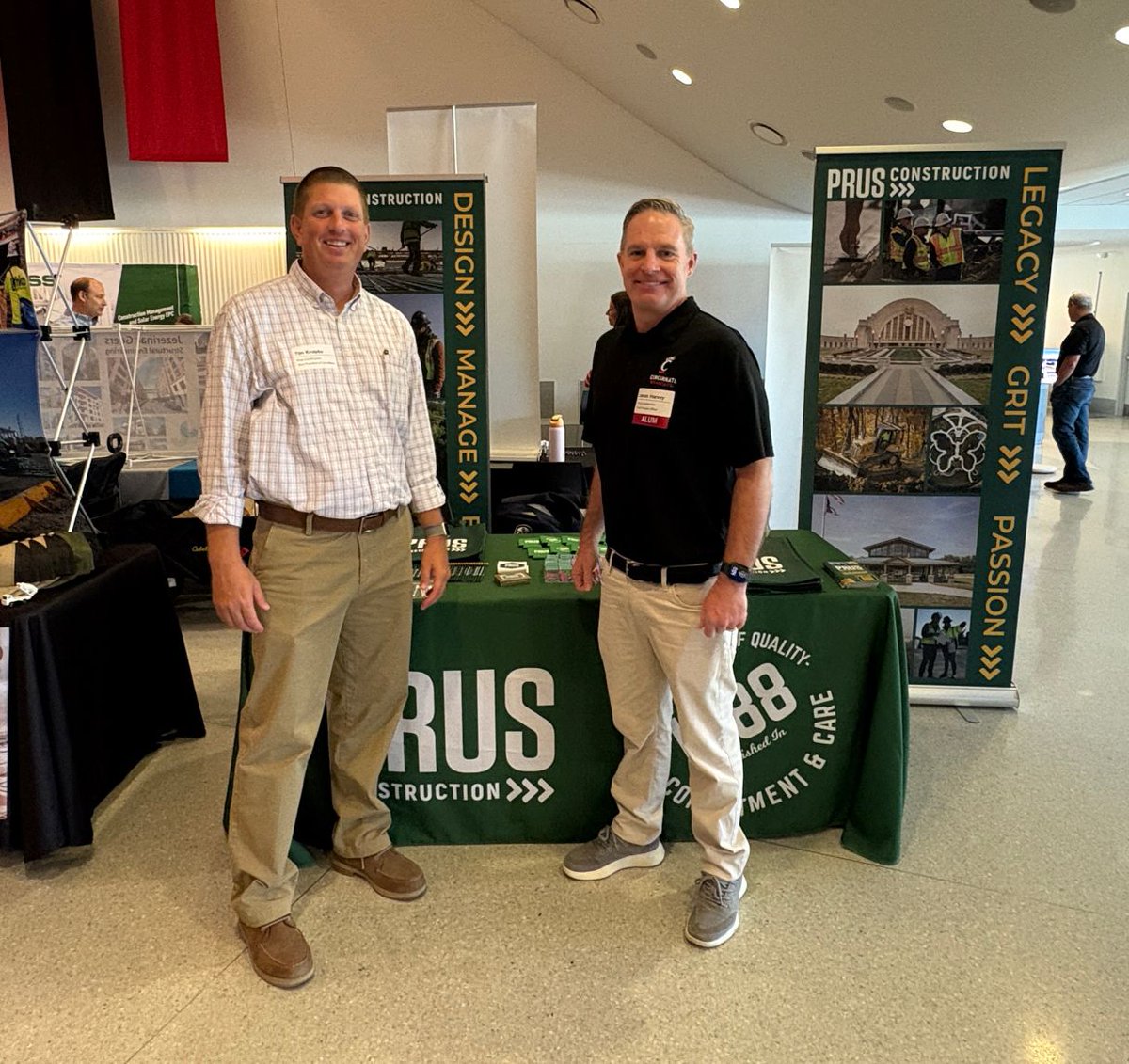 prusconstruct's tweet image. We’re at the UC Career Fair today! 🎉 Looking for Construction Management Co-Ops ready to build their future. Stop by our booth, grab some swag &amp;amp; chat with our team. Go Bearcats! 🐾 #PrusConstruction #UCCareerFair #ConstructionManagement #BuildYourFuture