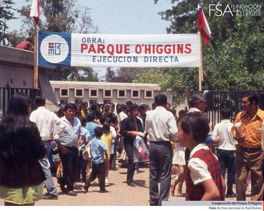 FSAllende's tweet image. ¿Sabías que el Parque O’Higgins fue inaugurado por la Unidad Popular? 

En 1 año se recuperó el abandonado Parque Cousiño y nació un gran “parque popular”, reforestado y con espacios icónicos como la explanada, la plaza de artesanos y El Pueblito.

Un legado urbano que sigue vivo