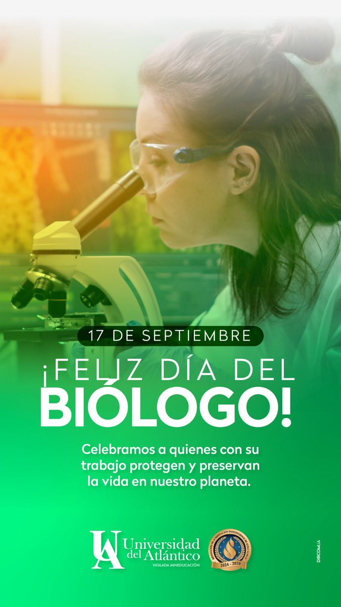 EgresadosUdeA's tweet photo. 🌱🔬 Feliz Día del Biólogo 🔬🌱

Desde la Oficina de Egresados felicitamos a nuestros egresados biólogos, quienes con su conocimiento, pasión y compromiso trabajan día a día por proteger, preservar y comprender la vida en nuestro planeta. 🌎✨

¡Gracias por ser guardianes de la biodiversidad y orgullo de nuestra alma mater! 💚

#Egresadovuelveacasa