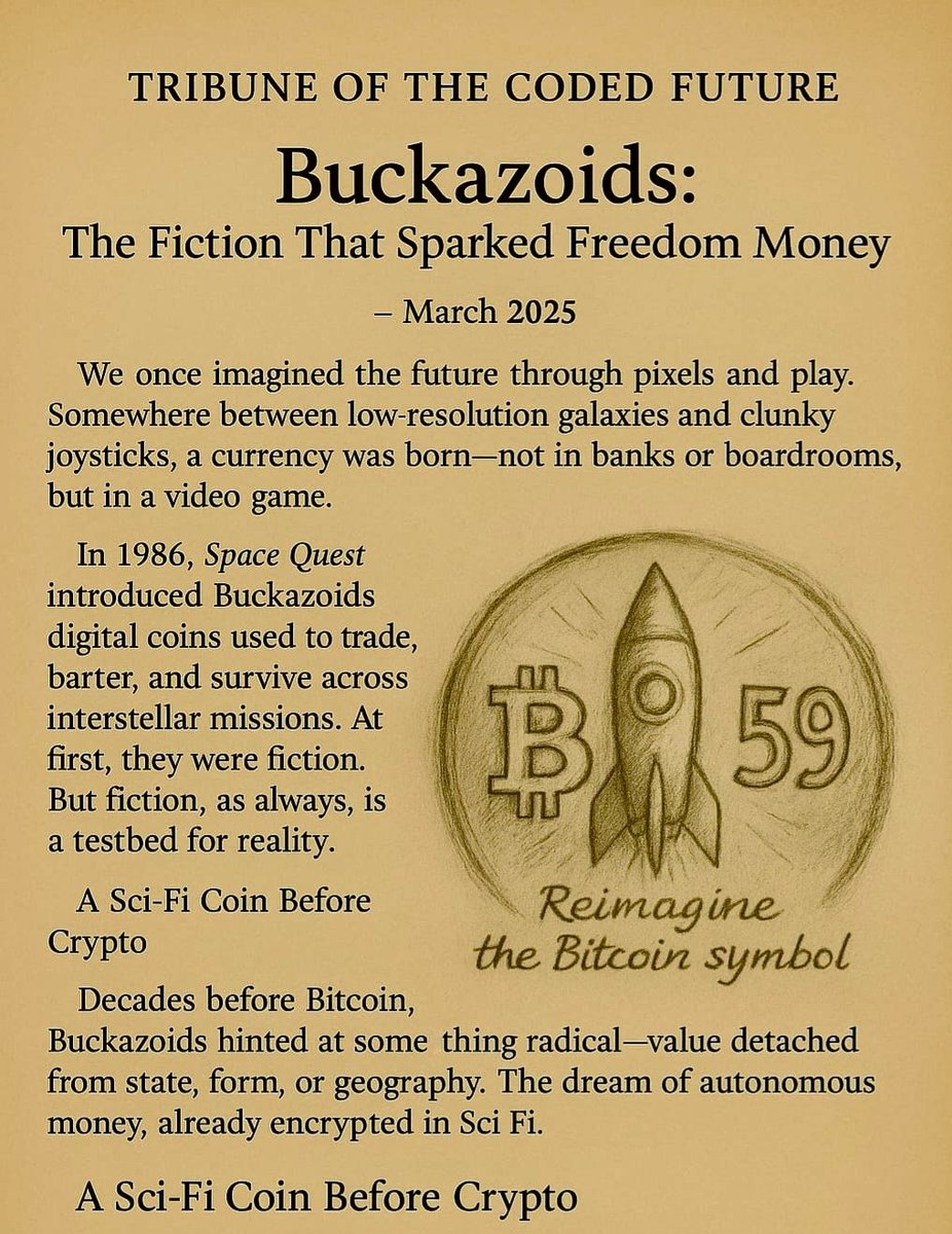 It's time to re imagine things. This changes eveything. #buckazoids
