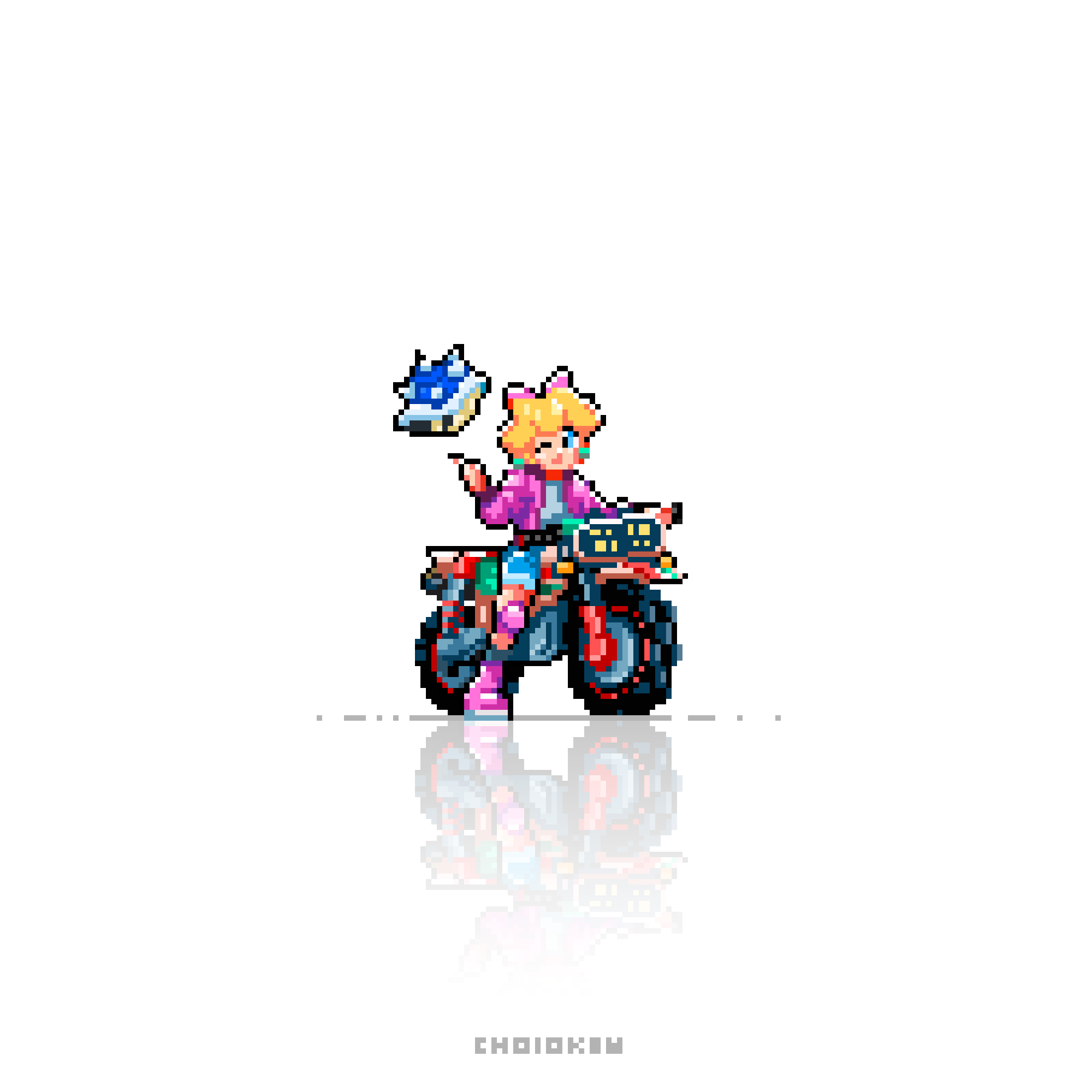 CholoKew's tweet image. Fanarts - Princess Peach - Ezreal - Johnny 5
#pixelart #mariokart #nintendoswitch #switch2 #johnny5 #shortcircuit #mecha #leagueoflegends #ezreal