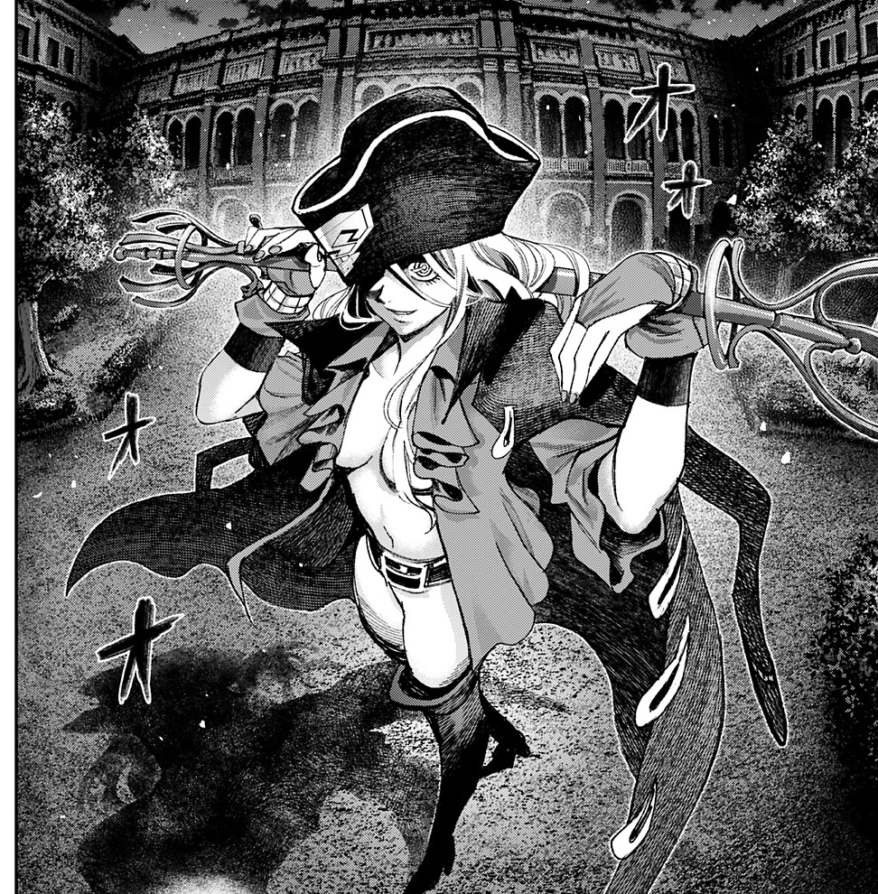 🏴‍☠️🧶
『ガス灯野良犬探偵団』第93話

本日発売、ヤングジャンプ42号に美しいカラー扉で載っております。コミックス8巻は9/19発売。

オラージュはフランス語で「嵐」だそうです。 