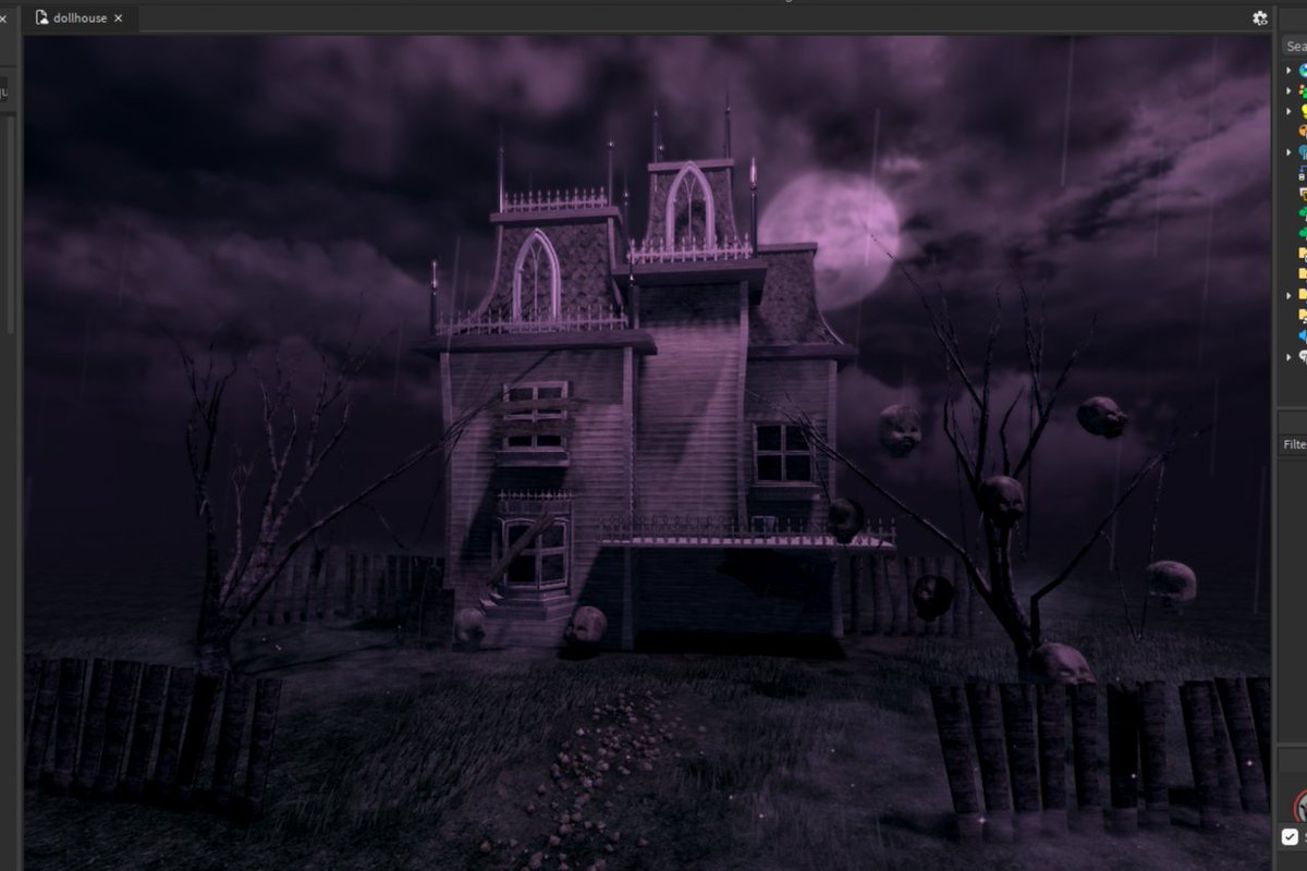 _YDCJ_'s tweet photo. Wip build for Halloween ₊˚🕯️♱‧₊˚. #Roblox #RobloxDev https://t.co/AJh6NdC7MT