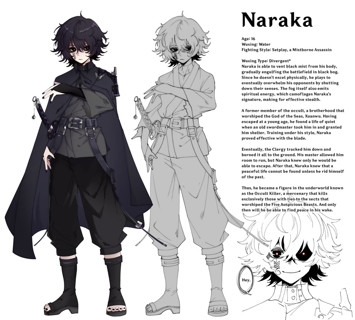 [oc] Ink-Clad, Sword-Bearing, Light-Denying Ronin