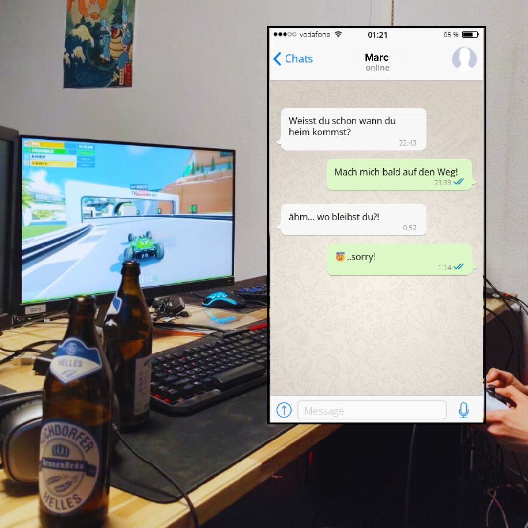 Kennt ihr das?
Ihr schreibt noch ganz brav ‚Bin gleich auf dem Weg‘…
3 Stunden später sitzt ihr immer noch im CLUTCH, 2 Bier tief, mitten in der letzten Runde Trackmania.

Passiert den Besten. 😅
#GamingNights #CLUTCH23 #LostInTheGame
