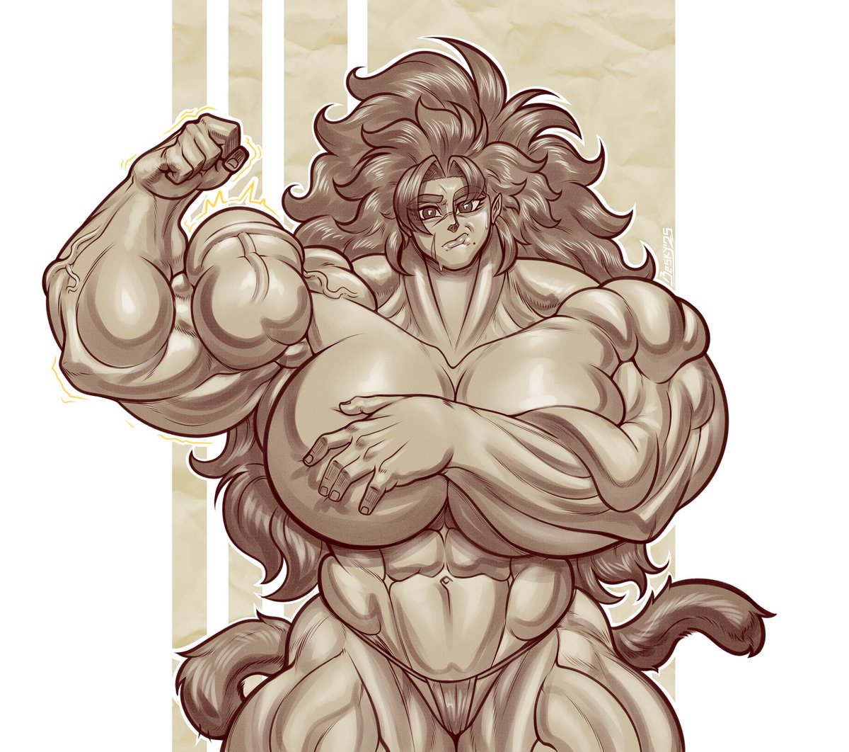 #Biceptember Kombu 💪

C/ Work for <a href="/DoubleDongDee/">🔞 dee's salami slapper soiree 🔞</a> :3 💖