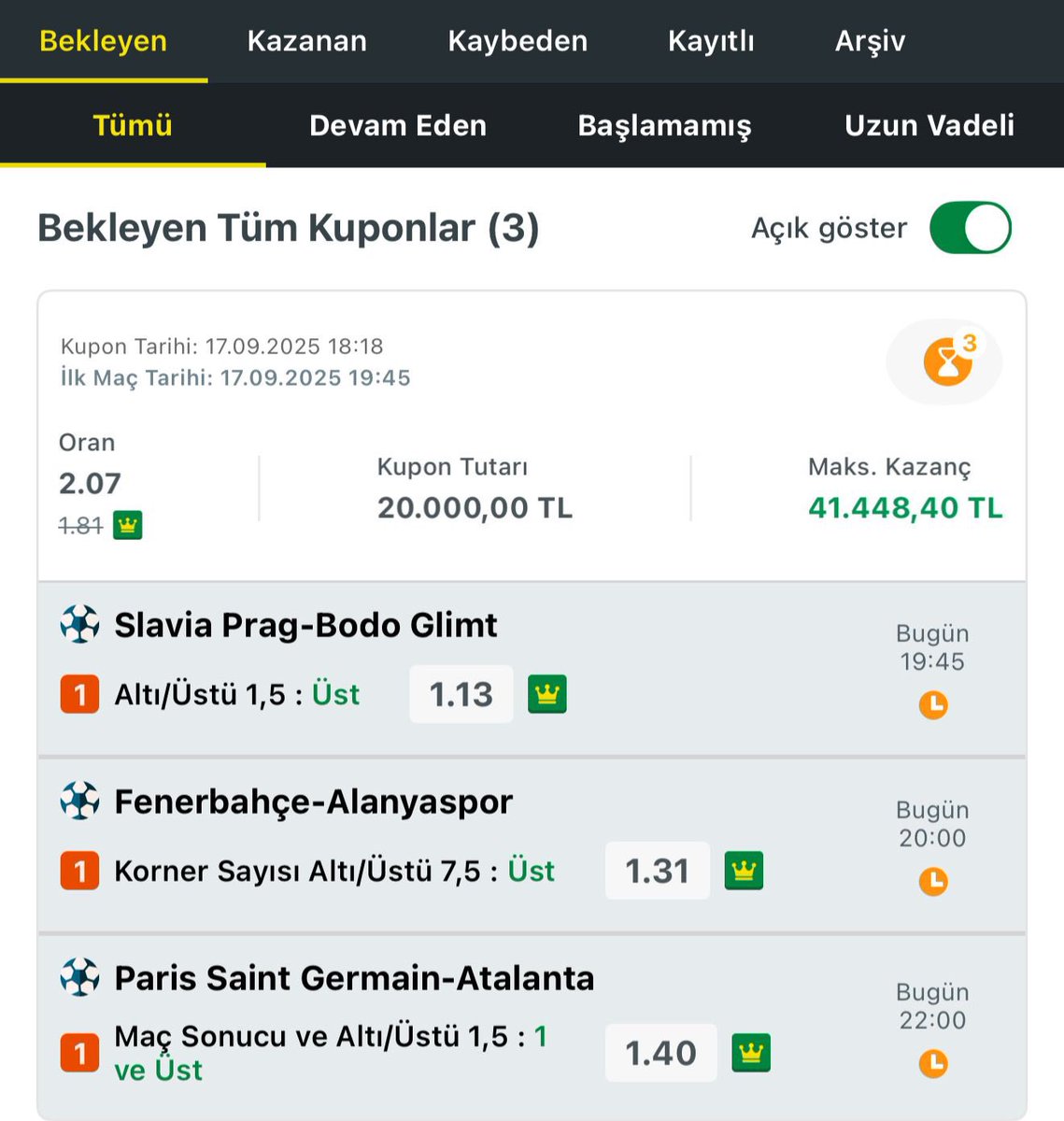 20.000 Misli 🔥

Kazanmaması için hiç bir sebep yok🙏

Herkese bol şanslar ✅