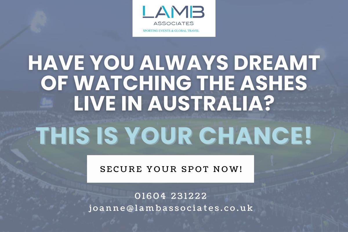 🏏 Cricket fans, this is your moment! 

Qantas’ Australia Sale is live, meaning it’s now cheaper than ever to fly out Down Under to see the Ashes kick off Dec 2025–Jan 2026.

✈️ qantas.com/gb/en.html
📞 01604 231222 / joanne@lambassociates.co.uk