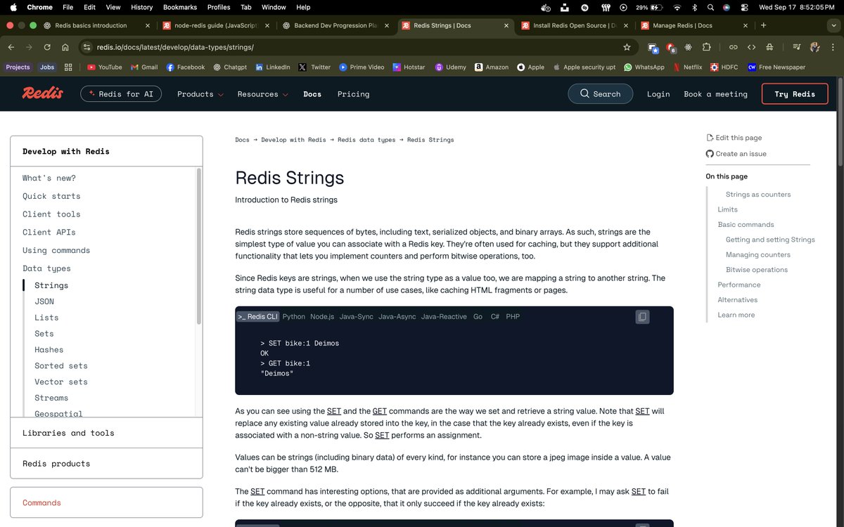 CodeWithTirth's tweet image. Starting a new learning track today 📚
Focused on Redis, PostgreSQL basics, and Prisma.
Kicked things off with Redis 🟥 — just getting started with the fundamentals. Excited to see how it all connects to backend projects 🚀
#BuildInPublic #BackendDev #DevJourney