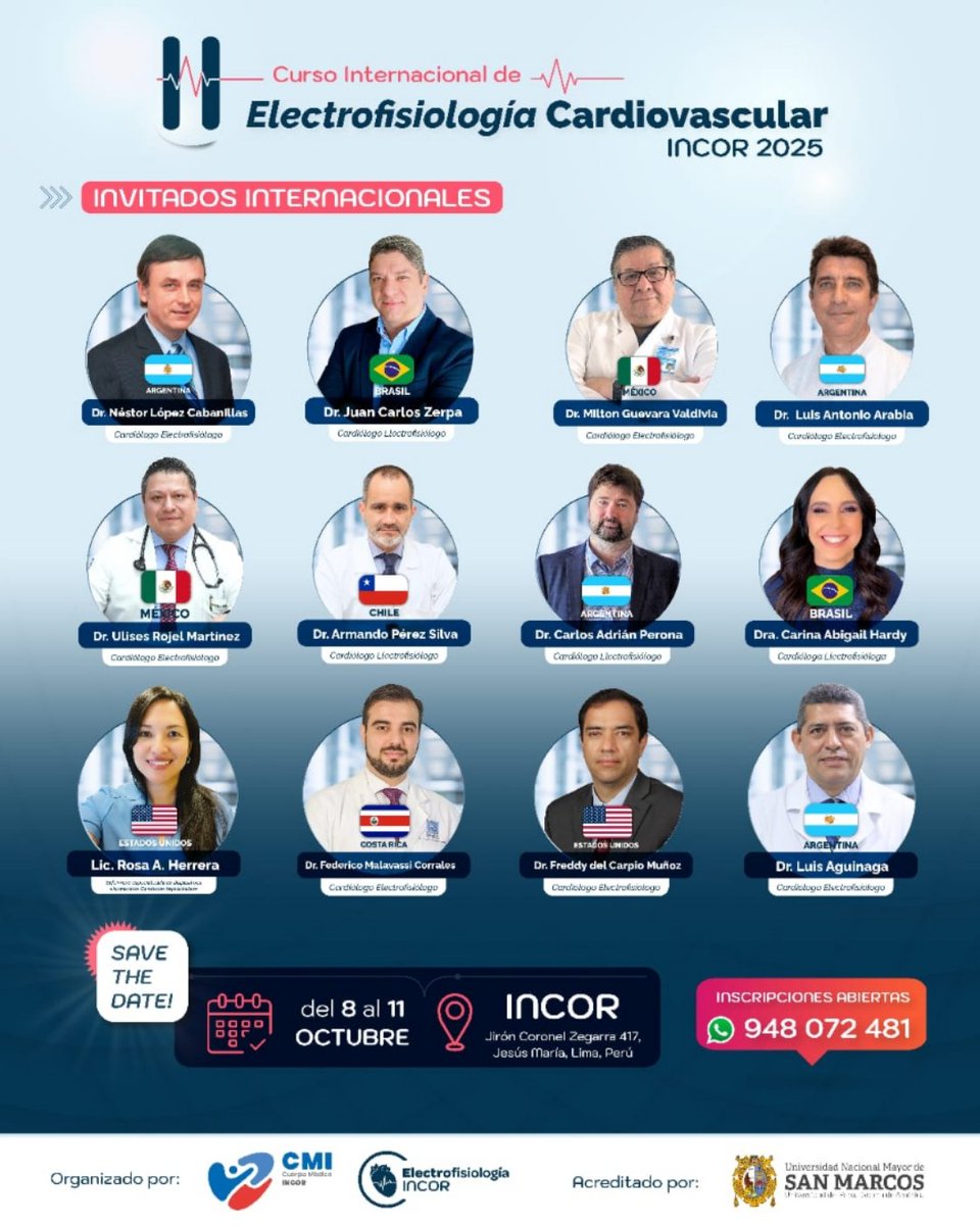 ELECTROFISIOLOGÍA INCOR tweet media
