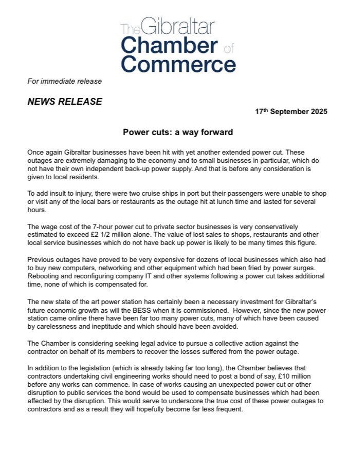 Gibraltar Chamber of Commerce tweet media