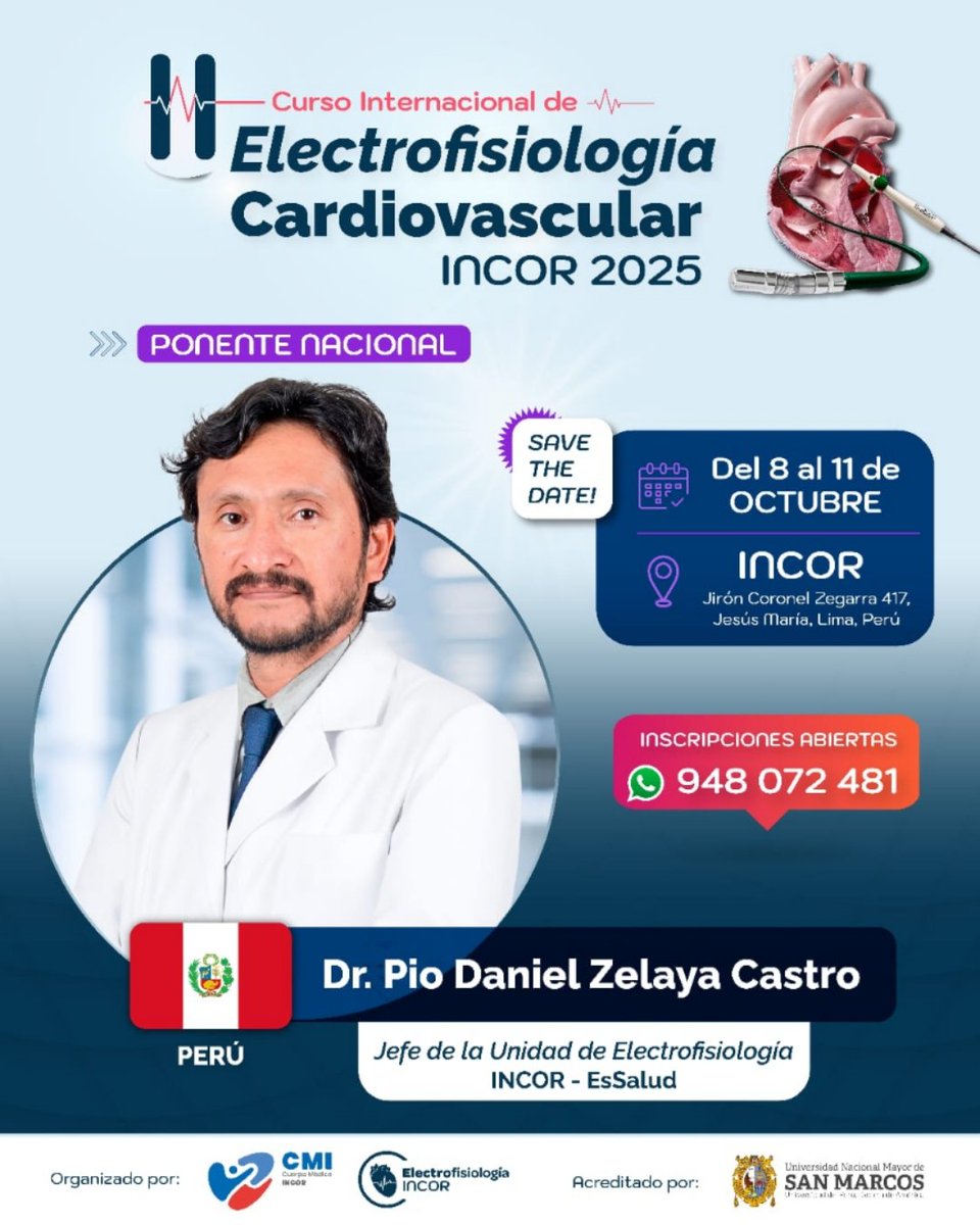 ELECTROFISIOLOGÍA INCOR tweet media