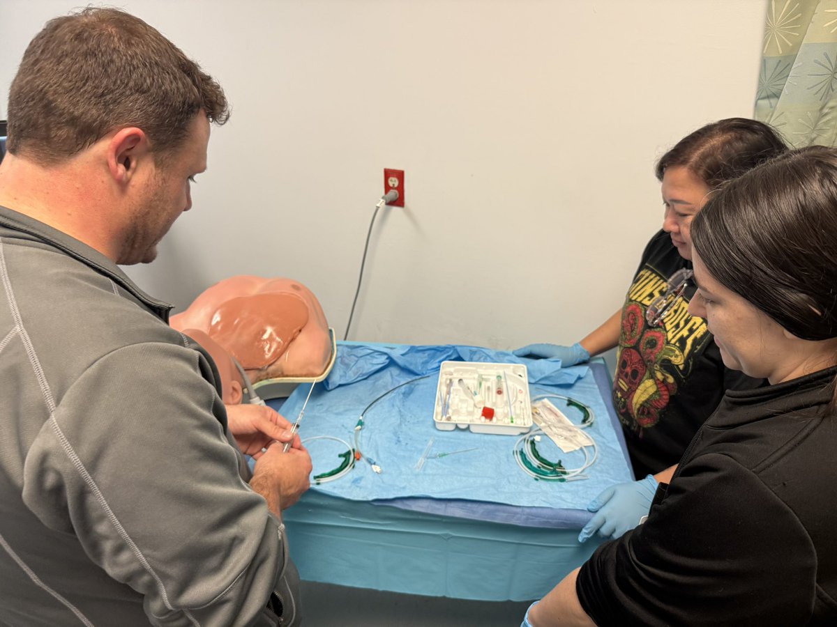Spent the morning refining skills on lines/tubes and airways with a great critical care sim lab for our APPs! <a href="/UFJaxTrauma/">UFJaxTrauma</a> <a href="/UFJaxsurg/">UF Department of Surgery- Jacksonville</a> <a href="/UFJaxCritCare/">UFJaxCriticalCare</a>